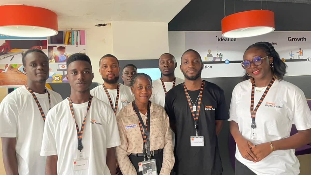 L’équipe YITA à l’Orange Digital Center, Douala
